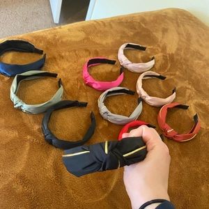 Knot design, satin and cloth headbands.